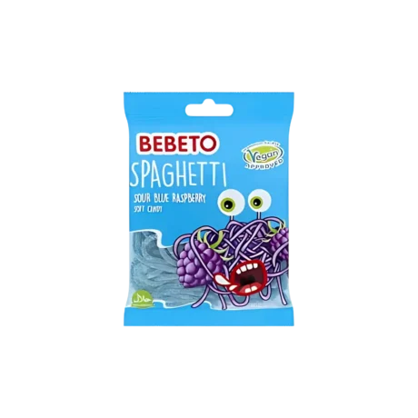 Bebeto Spaghetti Sour Blue Raspberry Spag