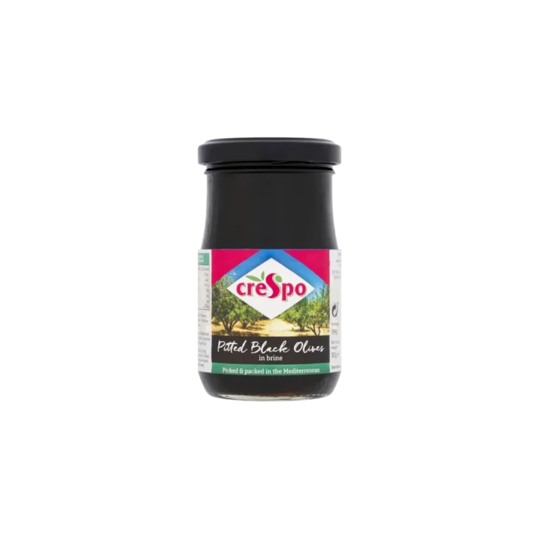 Crespo Pitted Black Olives in Brine 198g